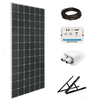 Kit de panel solar de vidrio de 120w RV para RV
